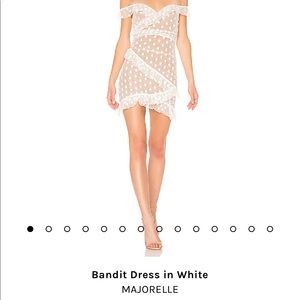 Bandit Dress in White: MAJORELLE